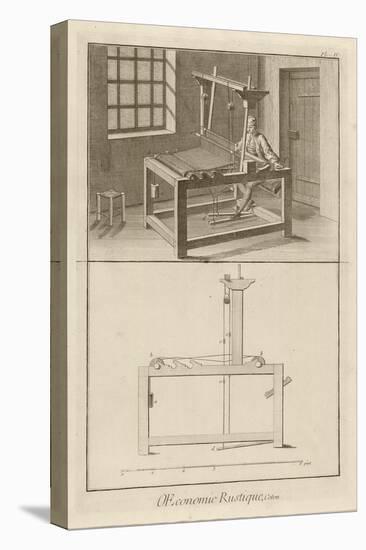 Weaving and Loom (Plate IV), 1762-Denis Diderot-Premier Image Canvas