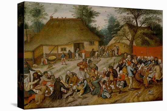 Wedding Feast in the Open Air, 16Th-17Th Century (Oil on Panel)-Pieter the Younger Brueghel-Premier Image Canvas