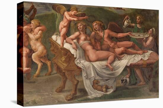 Wedding Feast of Cupid and Psyche, Detail-Giulio Romano-Premier Image Canvas