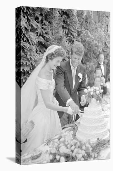 Wedding of Jackie Bouvier and Senator John F. Kennedy at Newport, Rhode Island, 1953-Toni Frissell-Premier Image Canvas