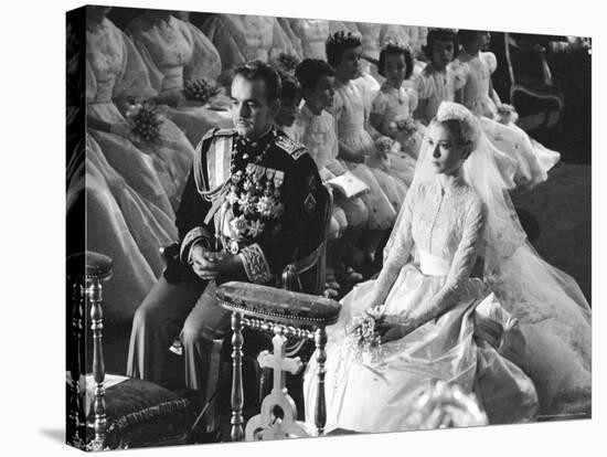 Wedding of Prince Rainier of Monaco to American Actress Grace Kelly-Thomas D^ Mcavoy-Premier Image Canvas