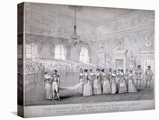 Wedding of Queen Victoria and Prince Albert, St James's Palace, Westminster, London, 1840-Louis Maria Lefevre-Premier Image Canvas