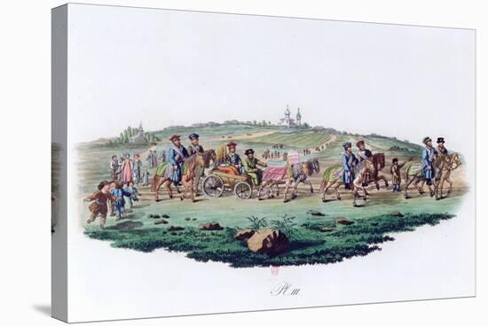 Wedding Procession, Russia, 1820-null-Premier Image Canvas