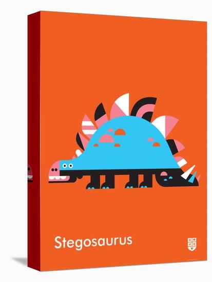 Wee Dinos, Stegosaurus-Wee Society-Stretched Canvas