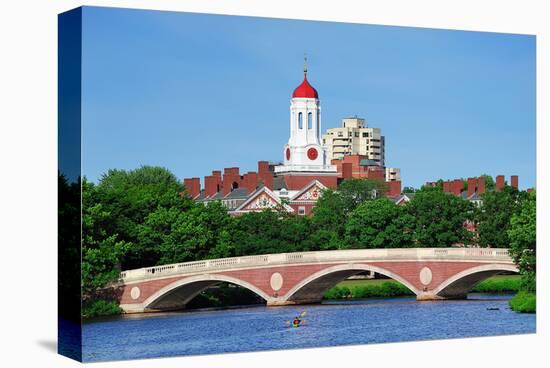 Weeks Bridge Charles River MA-null-Stretched Canvas