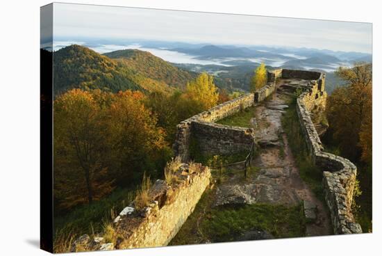 Wegelnburg Castle, Palatinate Forest, Rhineland-Palatinate, Germany, Europe-Jochen Schlenker-Premier Image Canvas