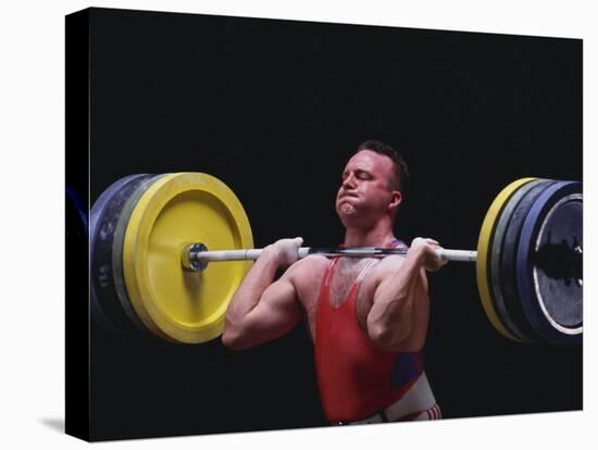 Weightlifter in Action-null-Premier Image Canvas