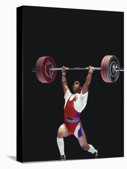 Weightlifter in Action-null-Premier Image Canvas