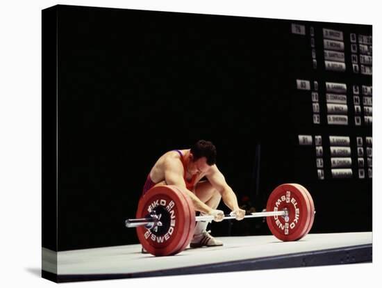 Weightlifter in Action-null-Premier Image Canvas