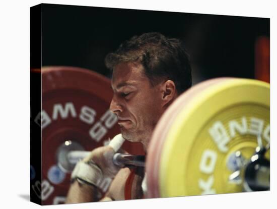 Weightlifter in Action-null-Premier Image Canvas