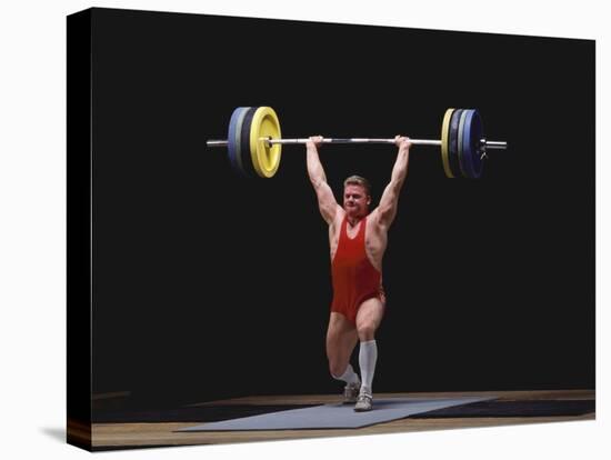 Weightlifter in Action-null-Premier Image Canvas
