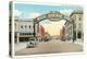 Welcome Arch, Rock Springs, Wyoming-null-Stretched Canvas