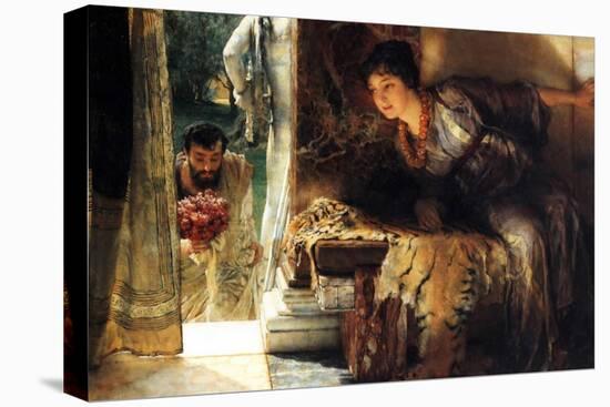Welcome Footsteps-Sir Lawrence Alma-Tadema-Stretched Canvas