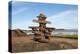 Welcome Inukshuk Bay of Fundy-null-Stretched Canvas