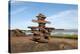 Welcome Inukshuk Bay of Fundy-null-Stretched Canvas