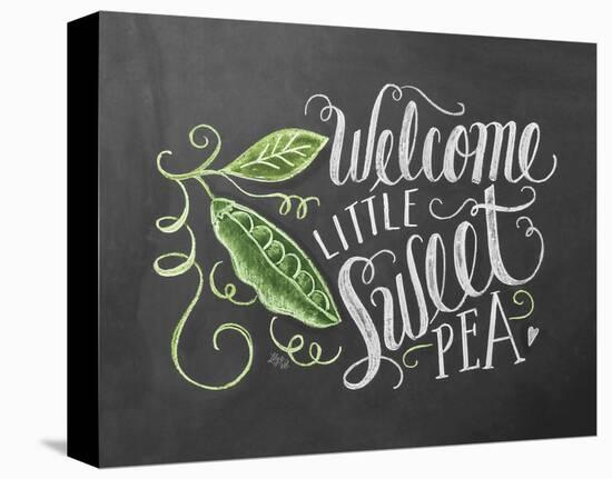 Welcome Little Sweet Pea-Lily & Val, LLC^-Stretched Canvas