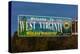 Welcome sign, entrance to the state of West Virgina-null-Premier Image Canvas