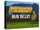 Welcome Sign, Napa Valley, California-John Alves-Premier Image Canvas