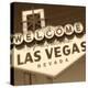 Welcome Sign-Walter Robertson-Stretched Canvas
