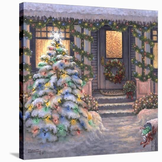 Welcome to Christmas-Janet Kruskamp-Stretched Canvas