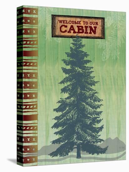 Welcome to Our Cabin-Bee Sturgis-Stretched Canvas