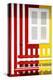 Welcome to Portugal Collection - Colorful Facade with Red and Yellow Stripes-Philippe Hugonnard-Premier Image Canvas