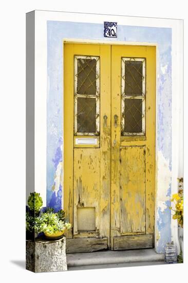 Welcome to Portugal Collection - Old Yellow Door-Philippe Hugonnard-Premier Image Canvas