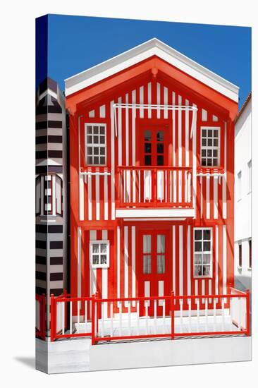 Welcome to Portugal Collection - Red Striped House-Philippe Hugonnard-Premier Image Canvas