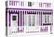 Welcome to Portugal Collection - Traditional Purple Striped Facade-Philippe Hugonnard-Premier Image Canvas