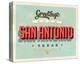 Welcome To San Antonio-null-Stretched Canvas