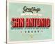 Welcome To San Antonio-null-Stretched Canvas