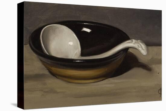Welsh Bowl and Pottery Spoon-James Gillick-Premier Image Canvas