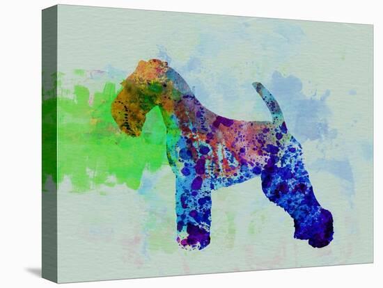 Welsh Terrier Watercolor-NaxArt-Stretched Canvas