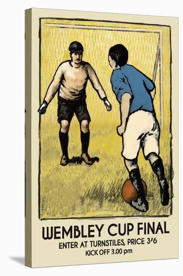 Wembley Cup Final-The Vintage Collection-Stretched Canvas