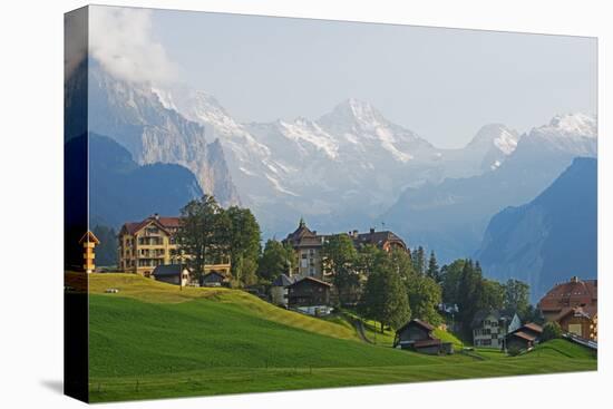 Wengen, Bernese Oberland, Swiss Alps, Switzerland, Europe-Christian Kober-Premier Image Canvas