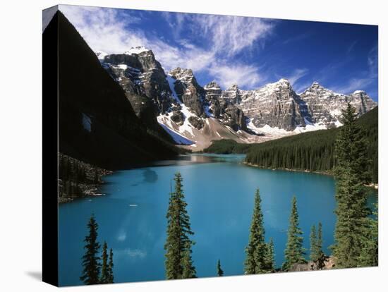 Wenkchemna Peaks Reflected in Moraine Lake, Banff National Park, Alberta, Canada-Adam Jones-Premier Image Canvas