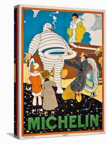 Werbeplakat für 'Michelin'. Ca. 1925-René Vincent-Premier Image Canvas