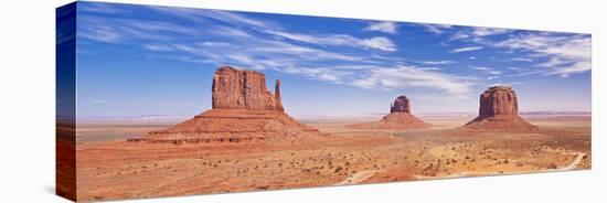 West and East Mitten Butte and Merrick Butte, Monument Valley Navajo Tribal Pk, Arizona, USA-Neale Clark-Premier Image Canvas