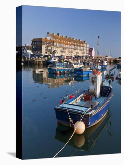 West Bay Harbour with Yachts and Fishing Boats, Bridport, UNESCO World Heritage Site, England-Neale Clarke-Premier Image Canvas