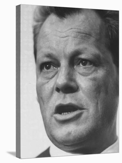 West Berlin Mayor Willy Brandt During Election Rally-Stan Wayman-Premier Image Canvas