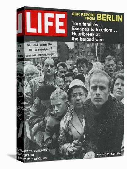 West Berliners Stand their Ground, August 25, 1961-Hank Walker-Premier Image Canvas