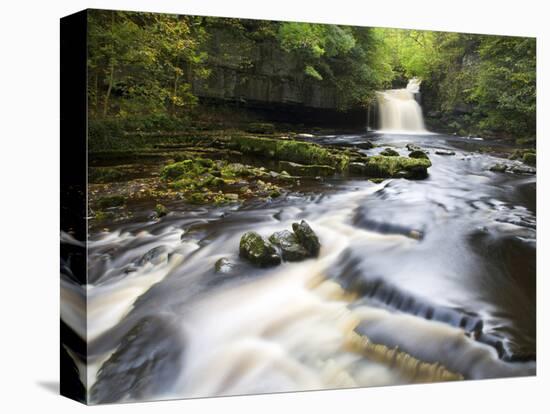 West Burton Waterfall, West Burton, Wensleydale, Yorkshire Dales National Park, Yorkshire, England,-Mark Sunderland-Premier Image Canvas