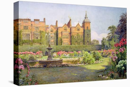 West Front and Gardens of Hatfield House, Herts-Ernest Arthur Rowe-Premier Image Canvas