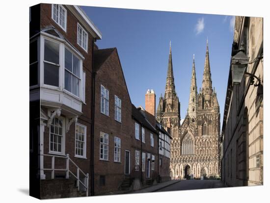 West Front, Lichfield Cathedral, Lichfield, Staffordshire, England, United Kingdom-Nick Servian-Premier Image Canvas