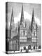 West Front of Lichfield Cathedral, Staffordshire, c1843-J Jackson-Premier Image Canvas