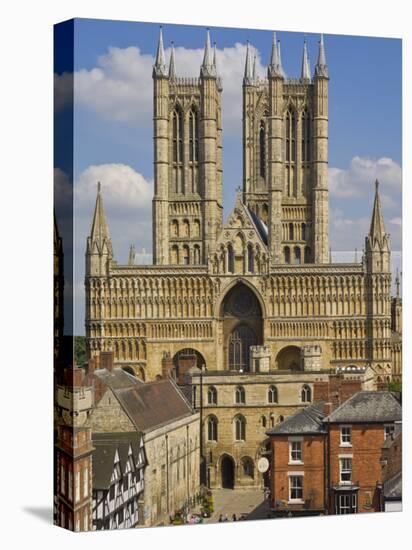 West Front of Lincoln Cathedral and Exchequer Gate, Lincoln, Lincolnshire, England, United Kingdom-Neale Clarke-Premier Image Canvas