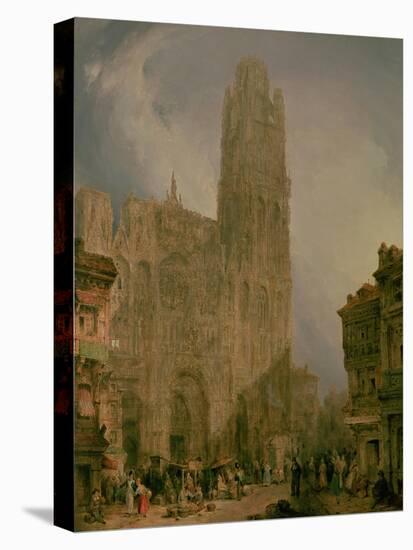 West Front of Notre Dame, Rouen-David Roberts-Premier Image Canvas