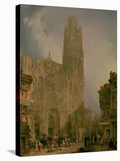 West Front of Notre Dame, Rouen-David Roberts-Premier Image Canvas