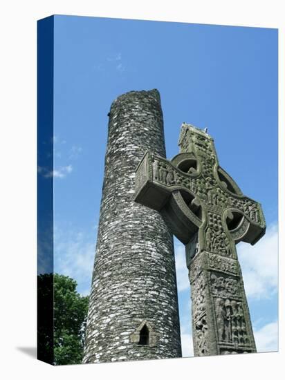 West High Cross and 10th Century Tower, Monasterboice, County Louth, Leinster, Republic of Ireland-Nedra Westwater-Premier Image Canvas