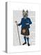 West Highland Terrier in Kilt-Fab Funky-Stretched Canvas